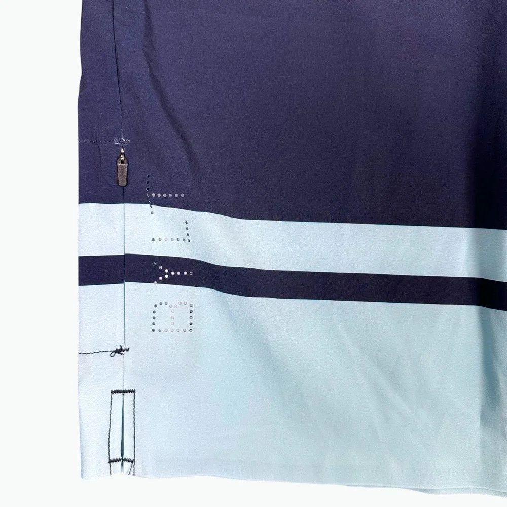 BYLT Coastal Boardshort Swim Men's XXL Navy Blue/Light Blue 9